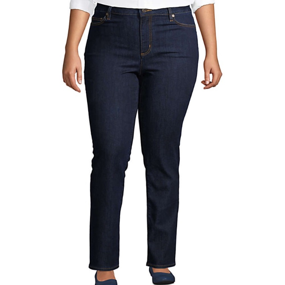 Land’s end mid rise slim straight legs jeans/22W(3XL)